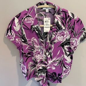 Bar 111 printed tie top NWT